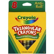Crayola Anti-Roll Triangular Crayons, Assorted Colors 8 ea ( Pack of 24)