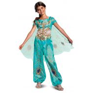 Disguise Disney Princess Jasmine Aladdin Classic Girls Costume, Teal