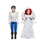 Disney Princess Ariel and Prince Eric, 2 Fashion Dolls from The Little Mermaid Movie, Doll in Wedding Dress, Tiara, and Shoes, Toy for 3 Year Olds and Up