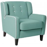 Homelegance 1218 Upholstered Arm Chair, Teal, Fabric