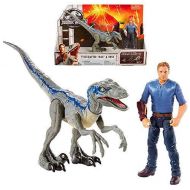JWIF Jurassic World Fallen Kingdom Velociraptor Blue & Owen Posable Figure 3.75 2018