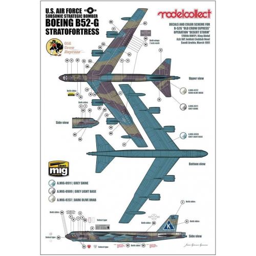  Modelcollect MOC72202 1:72 USAF B-52G Stratofortress Strategic Bomber [Model Building KIT]