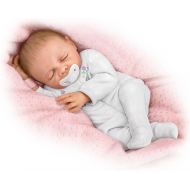Cherish with Free Pacifier and Hospital Bracelet You Can Personalize So Truly Real Lifelike, Realistic Newborn Baby Doll 18-inches by The Ashton-Drake Galleries