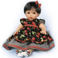 Ashton-Drake Cheryl Hill Sweetie Pie Baby Doll in Cherry Dress - By The Ashton-Drake Galleries
