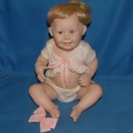 The Ashton- Drake Galleries The Ashton-Drake Galleries Porcelain Cute As A Button Baby Doll with Certificate of Authenticity Made in 1993