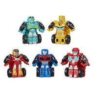 Transformers Playskool Heroes Rescue Bots Academy Mini Bot Racers Converting Robot Toy 5-Pack, 2-Inch Collectible Toy Cars (Amazon Exclusive)