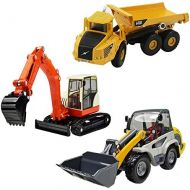 IPlay, iLearn iPlay, iLearn Heavy Duty Construction Site Play Set, Collectible Model Vehicles, Metal Tractor Toy, Dump Truck, Excavator, Digger, Compact Gift Toy for 2, 3, 4 Year Olds, Toddlers,